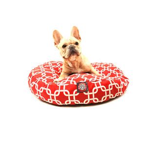 Majestic Pet Red Links Round Pet Bed