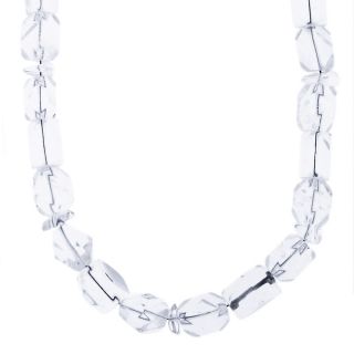 Life Clear Rock Crystal Quartz 18 inch Necklace