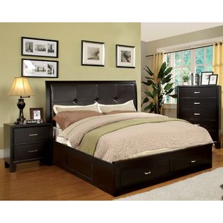 Ella 3  piece Queen size Bed with Nightstand and Chest Set