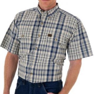 Wrangler Big and Tall Short Sleeve Foreman Plaid Shirt