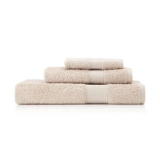 Pima Cotton Diamond Tile Border Alpaca 3 piece Towel Set