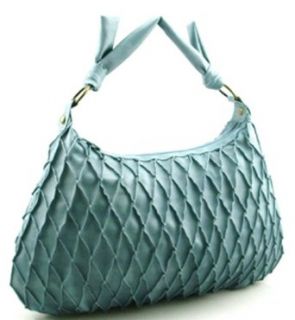Chinese Laundry Small Diamond Weave Shoulder Bag (Blue