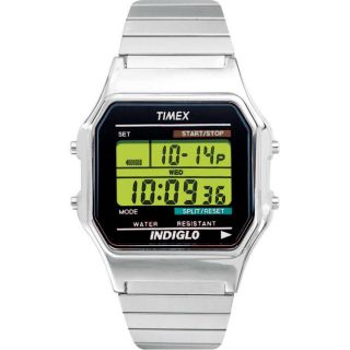 Timex Mens T78582 Classic Digital Dress Stainless Steel Expansion