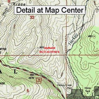 USGS Topographic Quadrangle Map   Idyllwild, California
