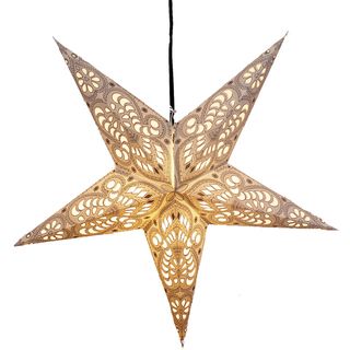 White Swan Star Recycled Paper Lamp (India)