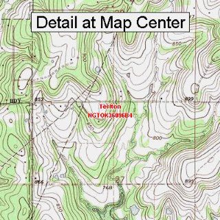 USGS Topographic Quadrangle Map   Terlton, Oklahoma