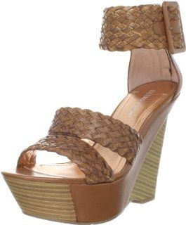 Bg Candiss Wedge Sandal,Almond Roll Weave,7 M US BCBGeneration Shoes