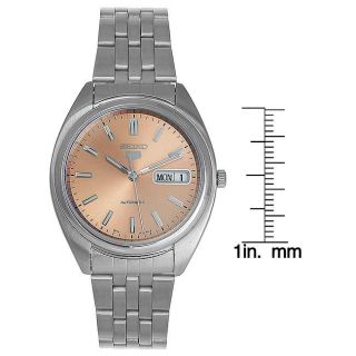 Seiko Mens Automatic Stainless Steel Copper Dial Watch