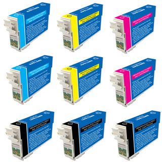 Epson T127 Remanufactured Black / Colors Ink Cartridges (Pack of 9
