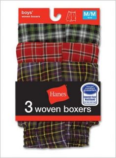 Hanes Red Label   Tartan Boxers (3 Pack) Clothing