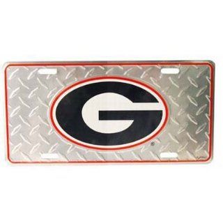 Georgia Bulldogs Auto License Plate (Diamond Plate