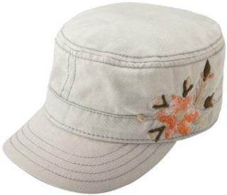Lucky Brand Womens Chilli Flower Military Cap, Cream, One