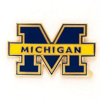 University Of Michigan Cloisonne Pin w/Jewelry Card