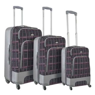 Dejuno Mobility 3 piece Expandable Spinner Luggage Set