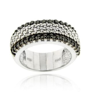 DB Designs Sterling Silver 1/3ct TDW Black Diamond Ring