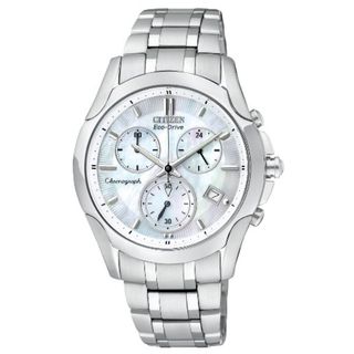 Citizen Womens Stainless Steel Eco Drive Chronograph Watch