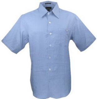 Luau Cove Sportswear Sky Blue Colored Short Sleeve, Spread