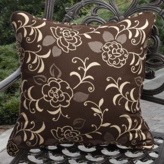 Clara Outdoor Brown Pillows Made With Sunbrella (Set of 2)