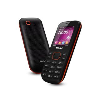 BLU Jenny T172 GSM Unlocked Dual SIM Cell Phone   Black/Red