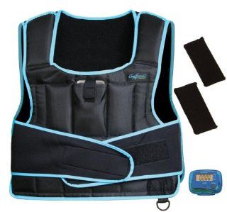 Cory Everson 10 Pound Weighted Vest with Pedometer Sports