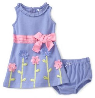 Hartstrings Baby Girls Infant Interlock Dress And Diaper