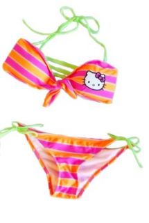 Hello Kitty Womens Bandeau 2 piece Bikini Set Clothing