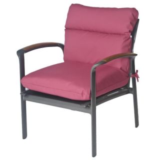 Mia Outdoor Mauve Chaise Patio Club Chair Cushion