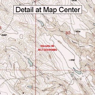 USGS Topographic Quadrangle Map   Wendte NE, South Dakota