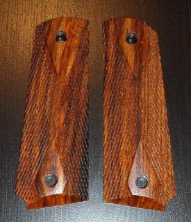 Custom Double Diamond Checkered Cocobolo 1911 Grips by