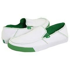 Sanuk Standard White/Green Loafers