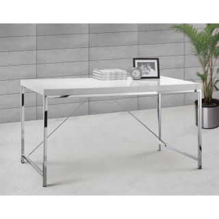 Bureau BROOKLYN laqué blanc   Achat / Vente BUREAU Bureau