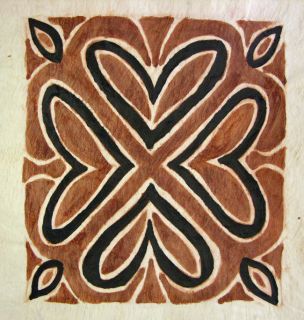 Bark Cloth Flower Siapo Art (Samoa)
