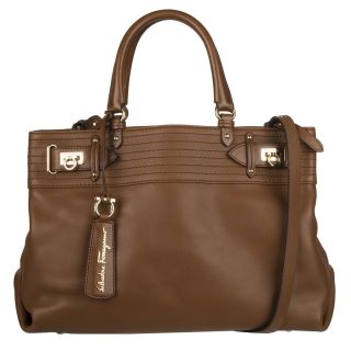 Salvatore Ferragamo Charlize Leather Shopper Bag