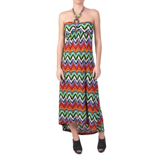 Ci Sono by Journee Juniors Tribal Print Halter Top Maxi Dress
