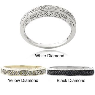 DB Designs Sterling Silver 1/6ct TDW Diamond Eternity Ring