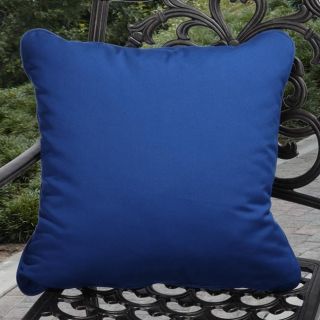 Clara Outdoor Canvas Blue Pillows Made With Sunbrella (Set of 2