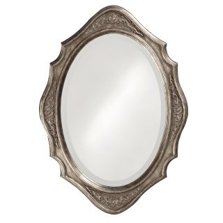 Tracy Silver Wood Oval Mirror