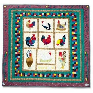 Patch Magic Rooster Queen size Quilt