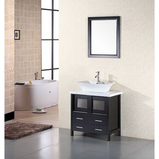 Design Element Elite Contemporary Bathroom Vanity Set