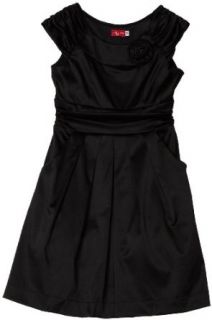 Ruby Rox Kids Girls 7 16 Cap Sleeve Pocket Dress, Black