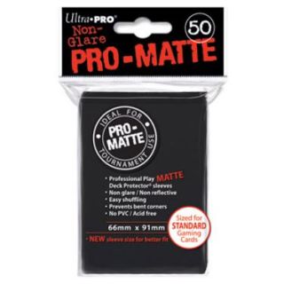 Ultra Pro 50 pochettes Deck Protectors Pro Matte Noir   Contient 50