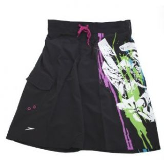 Speedo Mens Black Printed Swimwear Swimming Shorts (33
