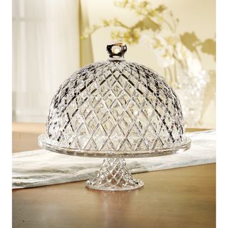 Fifth Avenue Crystal Muirfield Pedestal Plate with Dome
