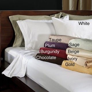 Egyptian Cotton 600 Thread Count Solid Sheet Set