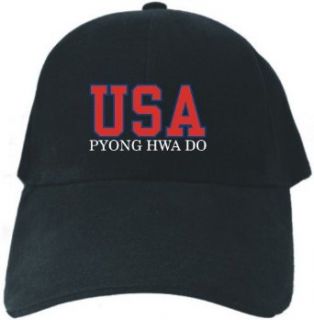 Caps Black  Usa Pyong Hwa Do Athletic Embroidery