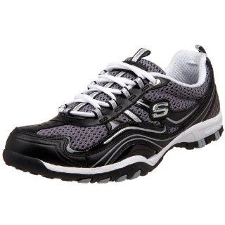 Skechers Womens Soulful Two Tone Sport Shoe,Black/Grey,5 M US Shoes