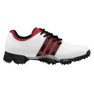 Adidas Mens Greenstar White/ Red/ Black Golf Shoes