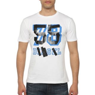 55DSL By Diesel T Shirt Tustomise Homme Blanc   Achat / Vente T SHIRT