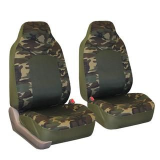 FH Group Camouflage Airbag compatible Front Bucket Seat Covers (Set of