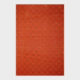 Indo Hand tufted Flat Weave Rust/ Burgundy Kilim Rug (56 x 8